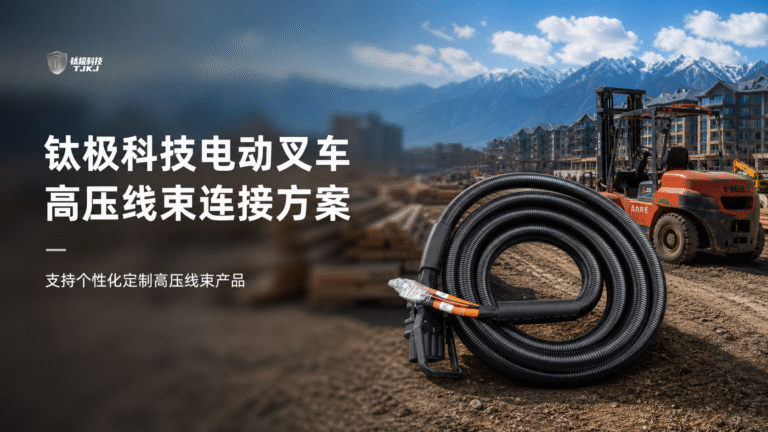 钛极科技聚焦电动叉车高压线束解决方案